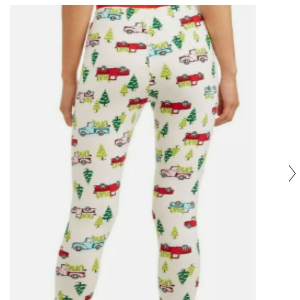 5/$20 Christmas Leggings Pickup Trucks Medium Nwot